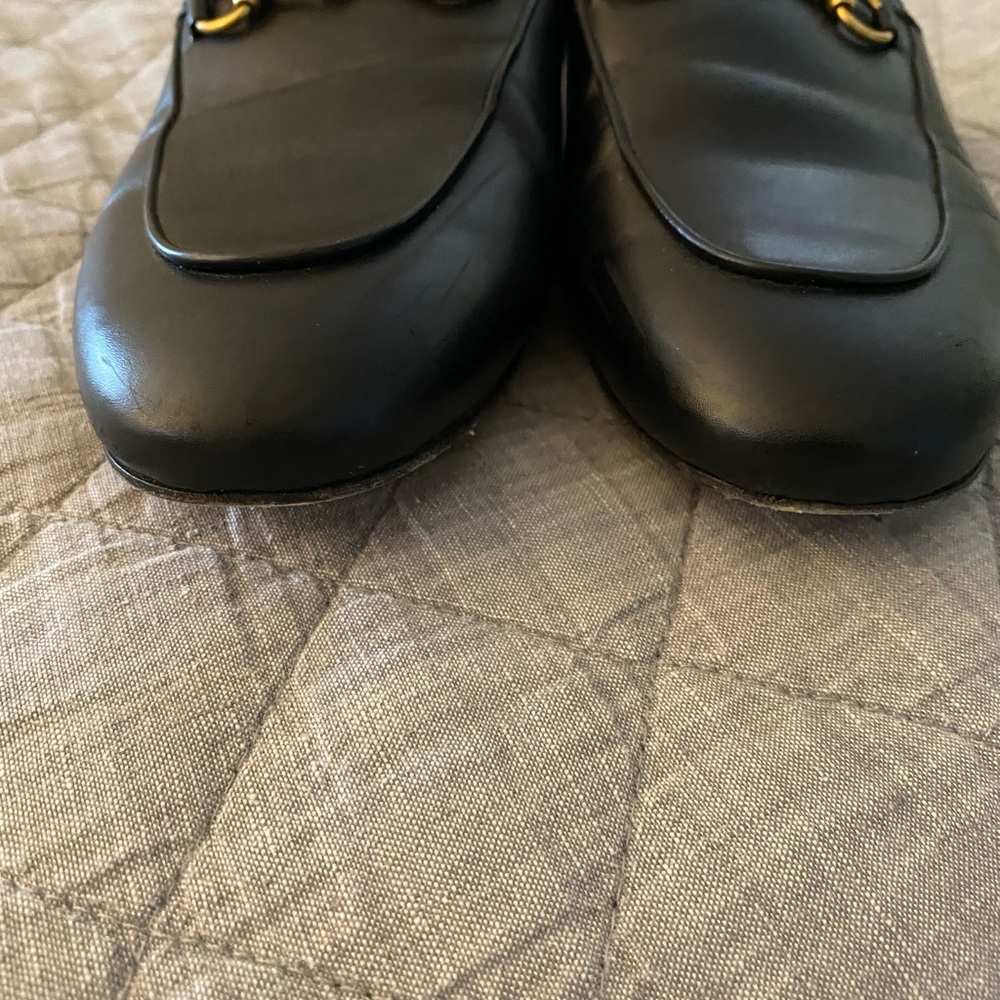 GUCCI Authenticated Princetown Black Leather Horsebit Loafer Mule 10.5 - Picture 11 of 11